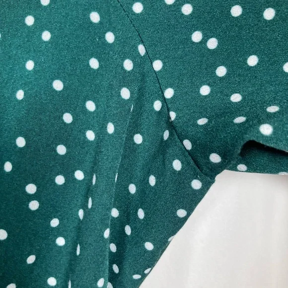 Uguest Green Polka Dot Long Sleeve Ruffle Dress Sz XXXL St.Patricks Day Spring - Picture 7 of 14